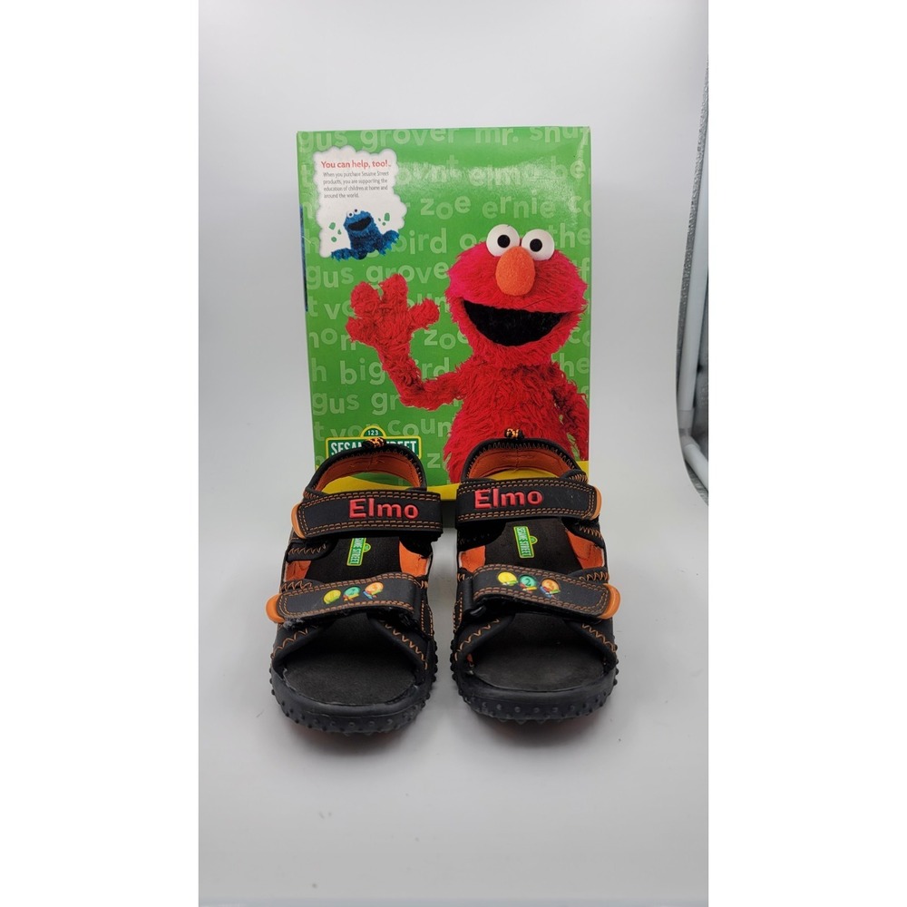 Vintage Sesame Street Elmo Toddler Sandals Sz 10 New Deadstock Summer Shoes Y2K